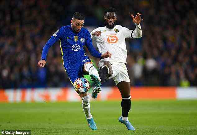 Chelsea-Flügelspieler Hakim Ziyech lieferte gegen Lille einen weiteren entscheidenden Beitrag