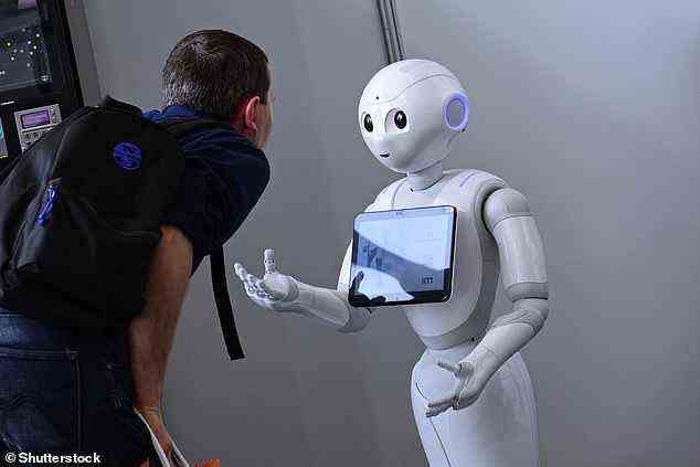 Unternehmen, die menschliches Personal in Hotels, Restaurants und anderen Dienstleistungsbranchen durch Roboter ersetzen wollen, sollten erwägen, ihnen ein weibliches Gesicht zu geben, findet eine Studie.  Bild einer Bildagentur