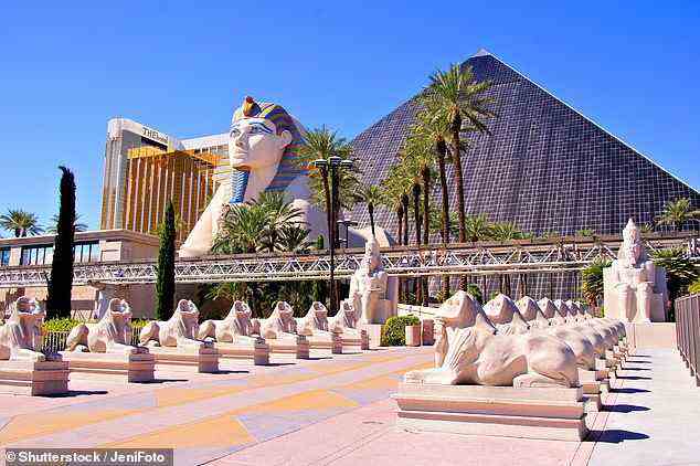 Das abgebildete Luxor Hotel & Casino in Las Vegas ist mit über 48.200 Bewertungen die von Tripadvisor am häufigsten bewertete Unterkunft aller Zeiten