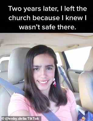 They eventually left the church because she 'knew it wasn't safe there'