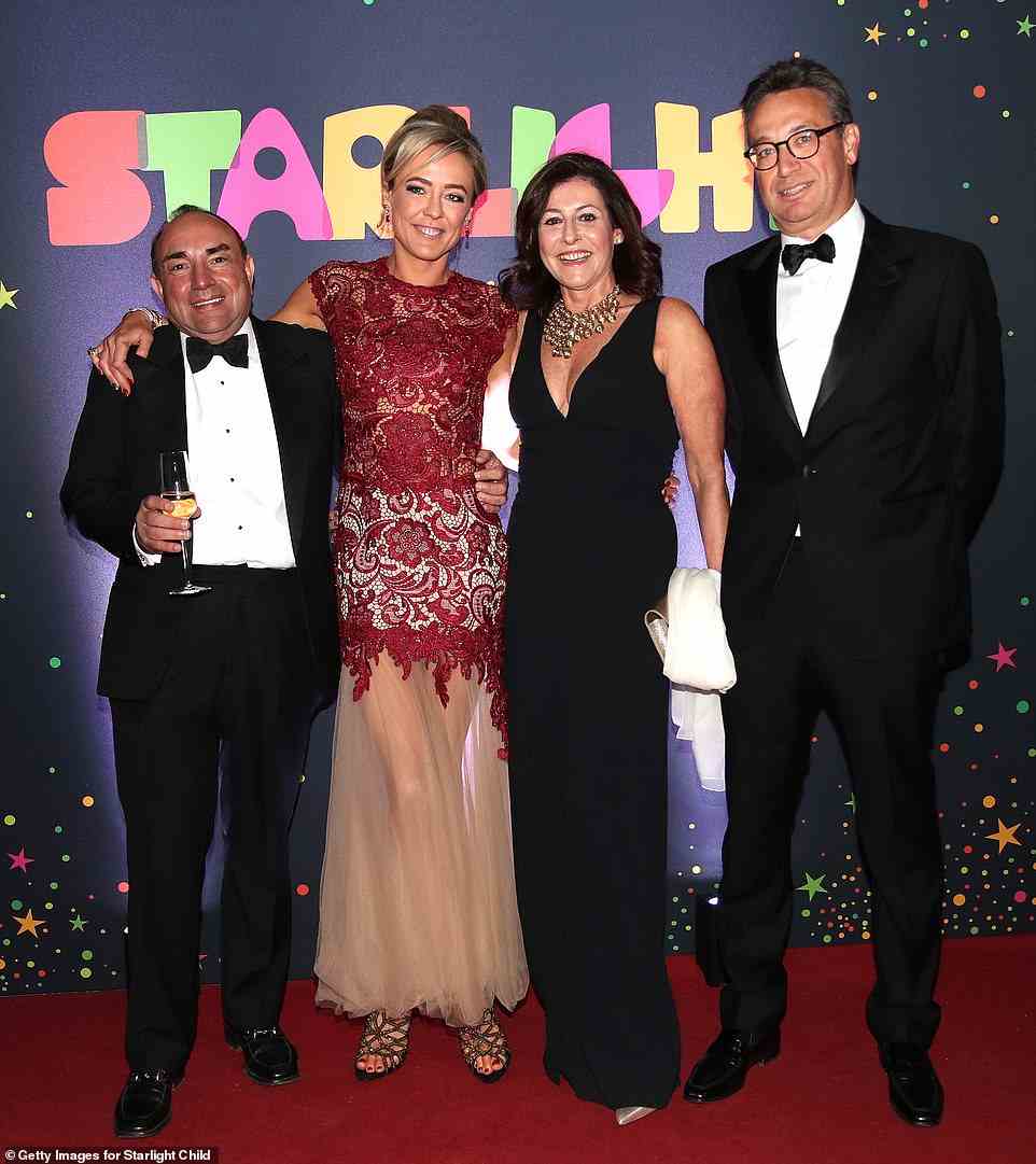 Elegant: Chris Mizzi, Lady Alexandra Spencer-Churchill, Vanessa Mamo und Mark Portelli posieren für ein Foto auf dem Ball