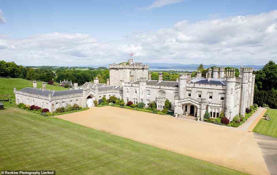 Dundas Castle (pictured) is a 15th-century building with impressive Tudor-Gothic-style additions made by the architect William Burn in the 19th century