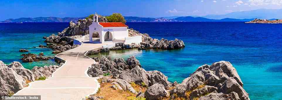Eine charmante Kirche auf Chios, einer kulturell reichen Insel, die als Geburtsort des antiken griechischen Dichters Homer gilt