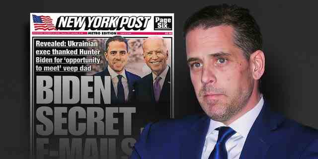 Hunter Biden and the New York Post cover story implicating him and his father, Joe Biden.
