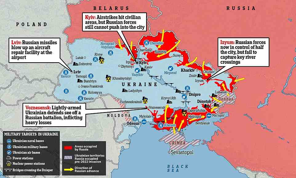 Russia's ground attacks have stalled on almost all fronts, with limited gains happening in the east, as Putin's generals increasingly launch long-range strikes on the west of the country in an attempt to weaken Kyiv's war effort