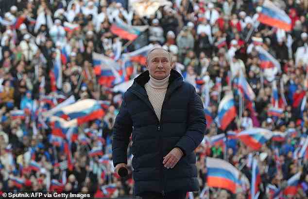 Wladimir Putin hielt Anfang dieser Woche eine Ansprache vor Zehntausenden von Russen, die sich im Moskauer WM-Stadion versammelt hatten