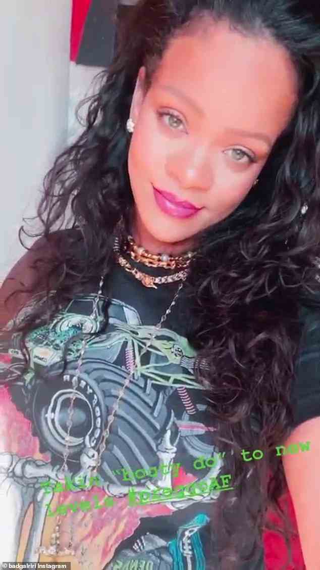 Drop-in: Gestern Abend kam Rihanna auf Instagram vorbei, um neue Videoaufnahmen von ihrem schnell wachsenden Babybauch zu teilen