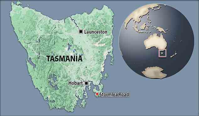 Das Haus ihrer Familie befindet sich im Süden Tasmaniens, wo die Temperaturen am Donnerstagabend auf 13 ° C fallen