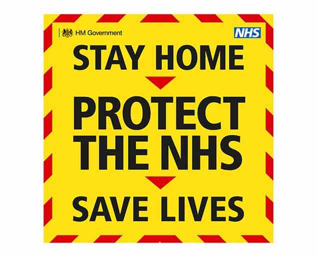 In the UK, lockdown was seen ¿ at a point of desperation ¿ as the only option left remaining. (Pictured: The Stay Home, Protect The NHS, Save Lives slogan)