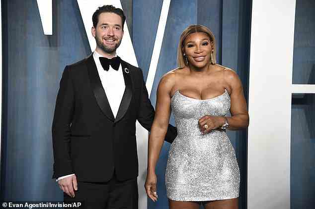 Süßes Paar: Alexis Ohanian begleitete seine Frau zur Oscar-Party von Vanity Fair