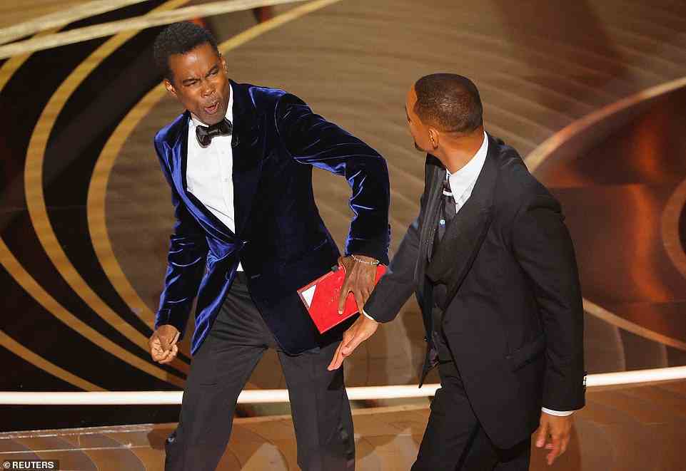 Smith appeared to hit Oscars presenter Chris Rock in a stunning meltdown on stage at Sunday's ceremony after the comedian cracked jokes about Jada's haircut