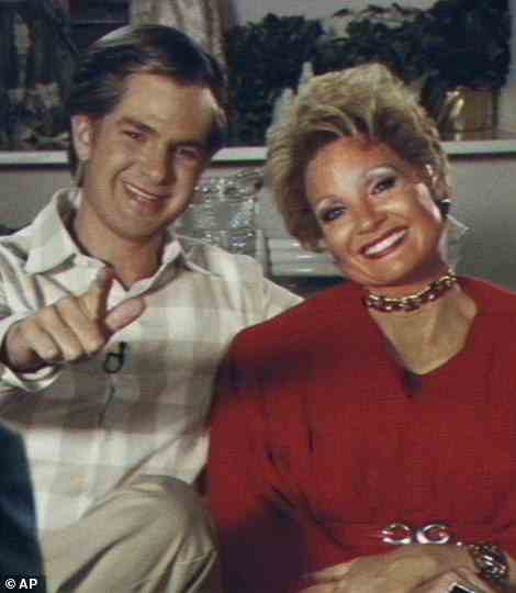 Dynamic duo: Her partner in crime in the film was Andrew Garfield who played Tammy's husband and fellow televangelist Jim Bakker