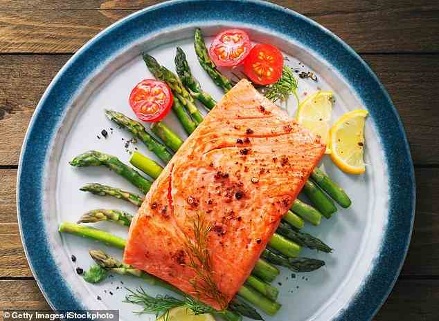 It's been estimated that 75 per cent of the world's food now comes from only 12 plants and five animal species. Grilled salmon with vegetables is seen above [File photo]