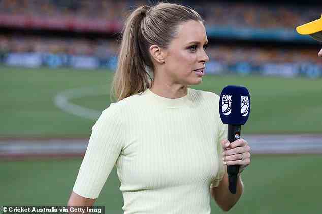 Fox Sports presenter Megan Barnard (pictured) has made a classy response after her sexuality was revealed by Tom Morris in a disgraceful Whatsapp conversation