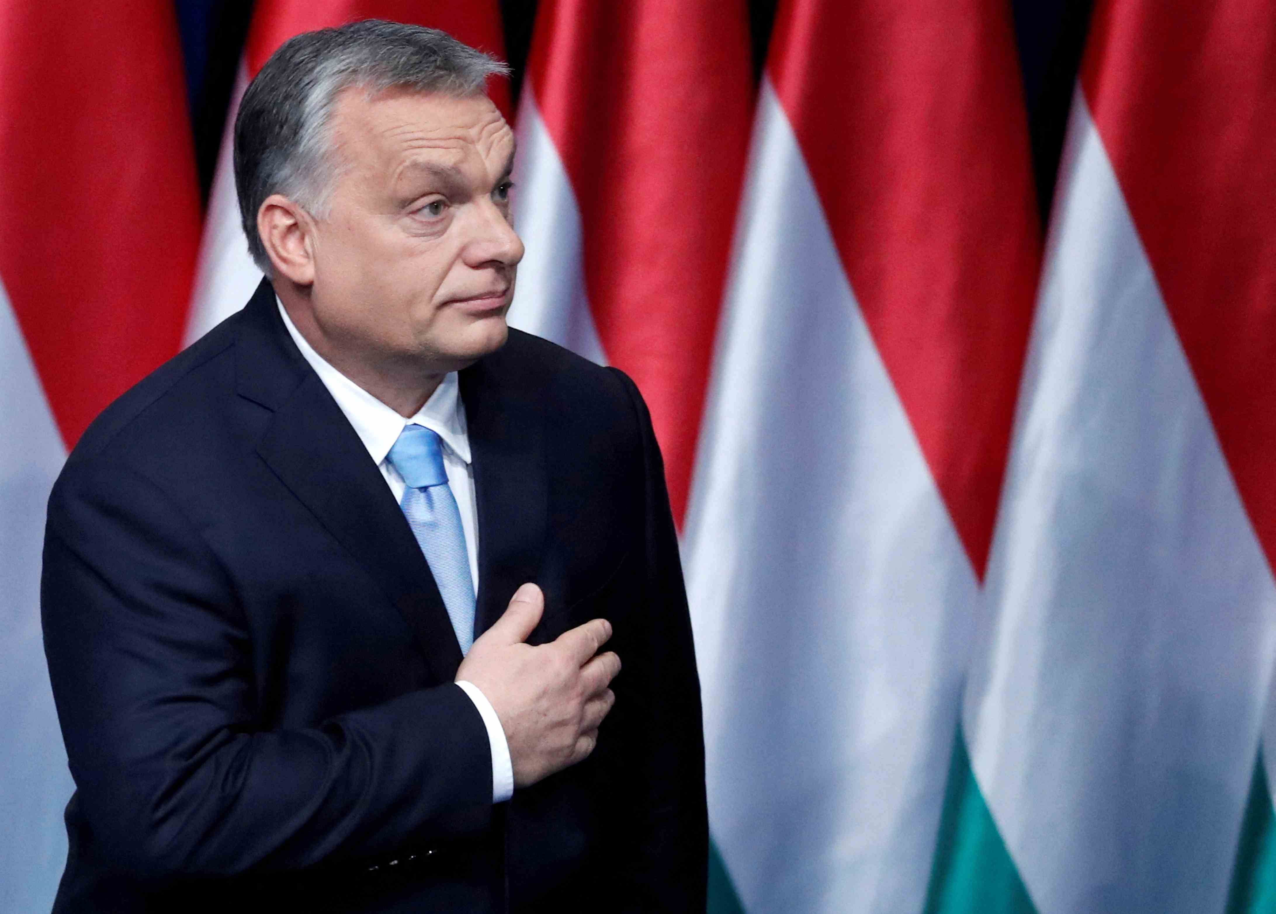 Der ungarische Ministerpräsident Orban hält die jährliche Rede zur Lage der Nation