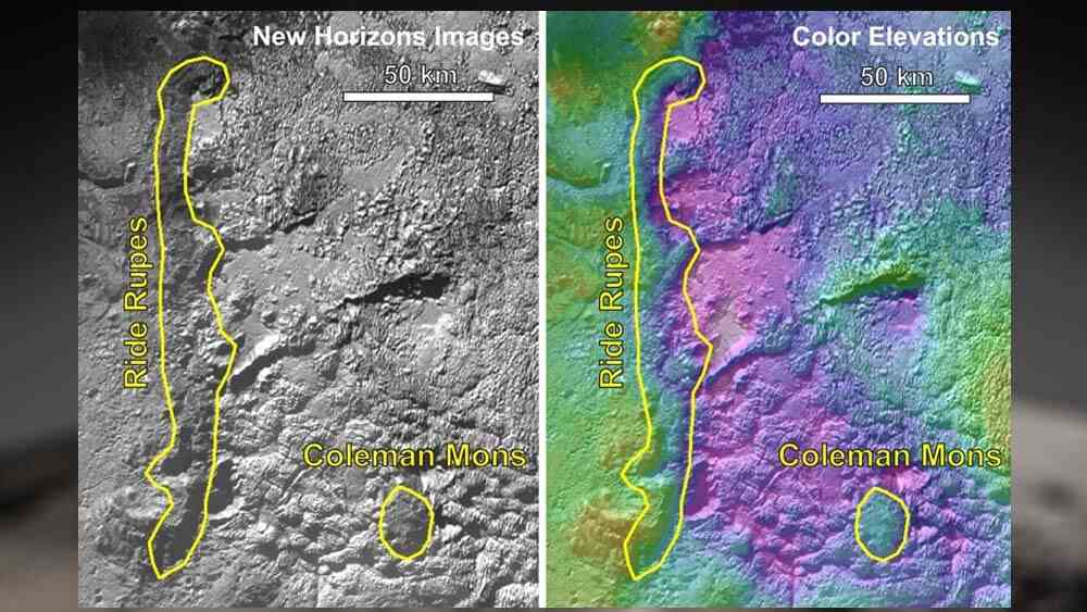 Die Region liegt südwestlich von Pluto "Herz," Sputnik Planitia, und enthält mehrere große Kuppeln und erhebt sich bis zu 7 Kilometer (ca. 4 Meilen) hoch und 30 bis 100 Kilometer (18 bis 60 Meilen) breit, mit miteinander verbundenen Hügeln, Hügeln und Vertiefungen, die die Seiten und Spitzen vieler von ihnen bedecken größere Strukturen.  (http://pluto.jhuapl.edu/)