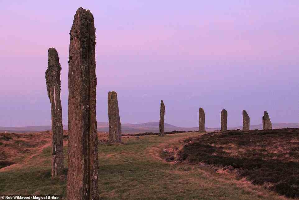 RING OF BRODGAR, FINSTOWN, SCOTLAND: This Neolithic stone circle used to be a favorite venue for betrothal ceremonies, the book says. It was known as the ‘Temple of the Sun', and the Stones of Stenness (58.9942, -3.2080), nearby to the southeast, was known as 'Temple of the Moon'. 'Both stone circles were visited in turn by couples in a ritual performed at New Year when prayers would be offered to Odin that the lovers might keep their promises to each other,' the book explains. Coordinates: 59.0015, -3.2298