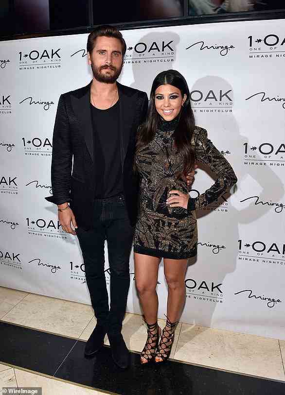 First meet: Kardashian and Scott Disick first met at a Mexico house party hosted by Girls Gone Wild founder Joe Francis