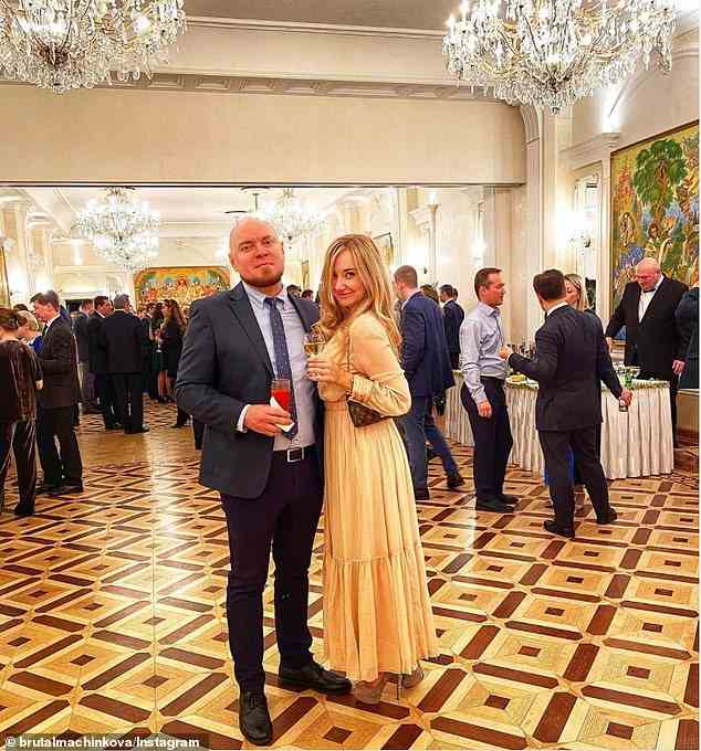 Kolchin and his wife are pictured on December 26, 2019, attending what appeared to be a gala or diplomatic function in Manhattan. The Russian Mission to the U.N. is house on Lexington Avenue, at East 67th Street