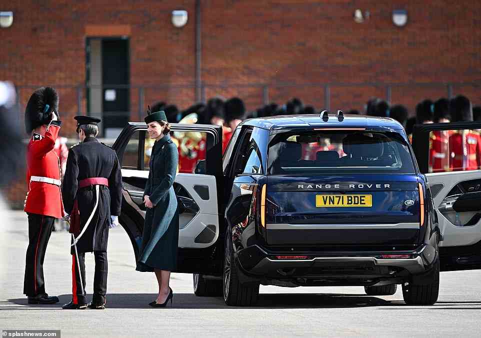The Duke of Cambridge and Catherine, Duchess of Cambridge, were pictured arriving in their new Range Rover last month, more than a fortnight before the car's global launch in the US