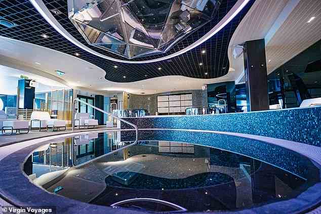 When music and transport mogul Richard Branson launched his own cruise line he set about redefining cruising, Jo reveals. Above is Valiant Lady's stylish Redemption Spa