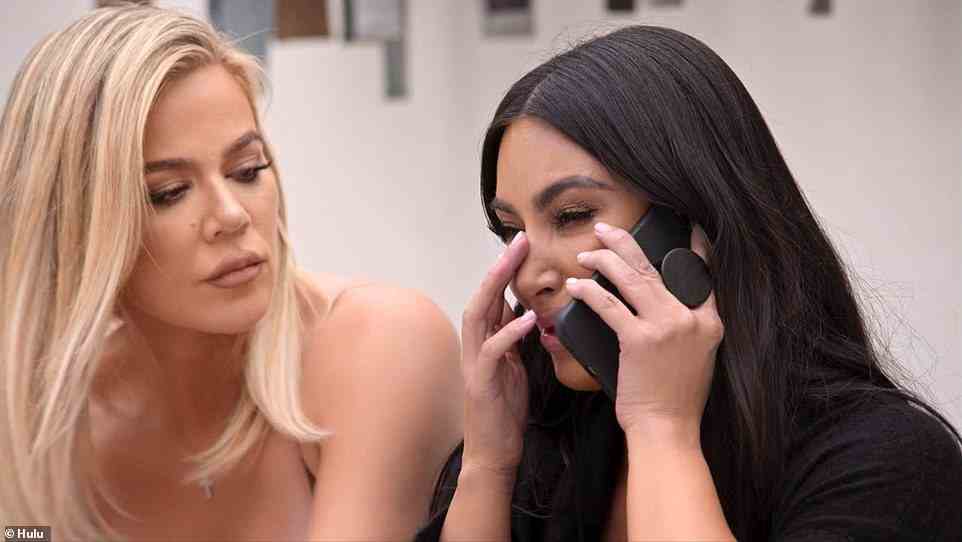 Good omen: Khloe mentions that they dealt with her sex tape in the first season, insisting it’s a ‘good omen.