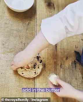 Mix together to form a soft pliable dough and work in the butter then turn the dough out on to a lightly floured work surface and carefully incorporate the dried fruit into the dough