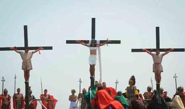 Kreuzigungen bei den Osterpassionsspielen auf den Philippinen