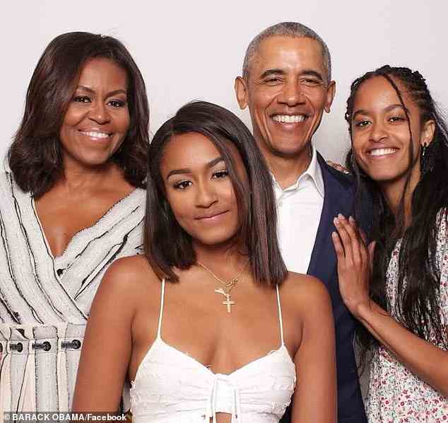 Michelle schwärmte von den „erstaunlichen jungen Frauen“, zu denen ihre Töchter geworden sind