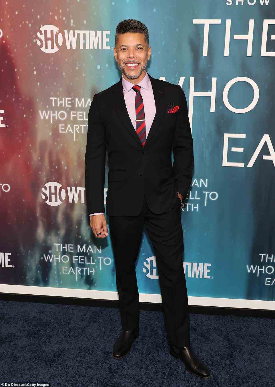 Silver fox! Wilson Cruz supported Kurtzman at the premiere because he's also the co-creator of Star Trek: Discovery, in which Wilson plays medical officer Hugh Culber