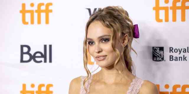 Lily-Rose Depp is pictured here. She is the daughter of Johnny Depp and Vanessa Paradis.