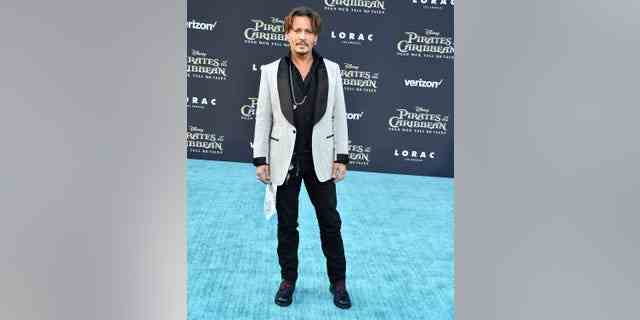 Depp was cast as Captain Jack Sparrow in "Pirates of the Caribbean." He is pictured here for the premiere of one of the franchise's installments in 2017.