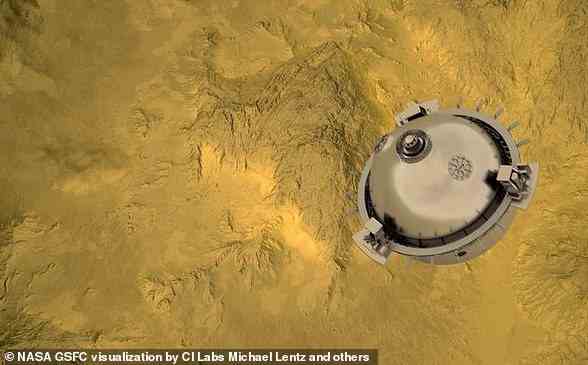 Im Bild: Die Sonde Deep Atmosphere Venus Investigation of Noble gases, Chemistry, and Imaging (DAVINCI+), die Vorbeiflüge an der Venus durchführen und auf ihrer Oberfläche landen wird