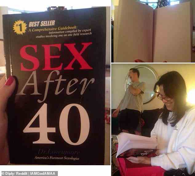 Schnell gelesen!  Ein Paar war hysterisch, nachdem es sein Buch über „Sex nach 40“ geöffnet hatte, um eine Reihe leerer Seiten zu finden