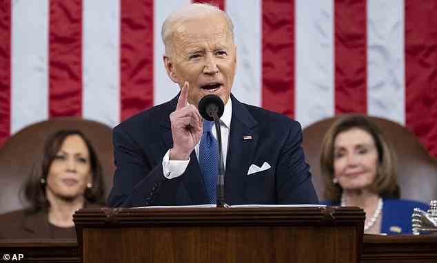 Bei seiner Rede zur Lage der Nation im Jahr 2022 warb Präsident Joe Biden (im Bild) für Paxlovid und sagte, er werde sicherstellen, dass das Medikament an diejenigen verteilt werde, die es wollten