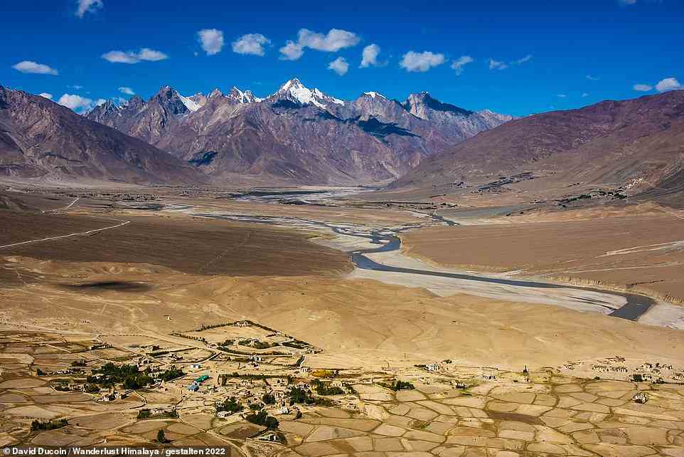 Pictured above is the wide expanse of the Zanskar Valley in India, which is only accessible between June and October