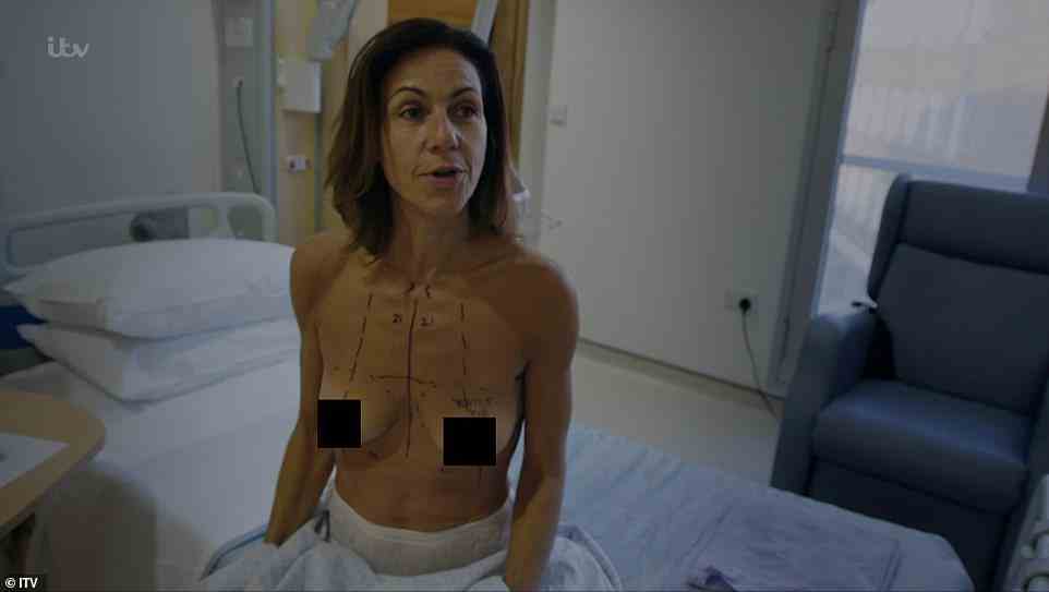 Candid: Viewers took to Twitter to praise Julia for sharing her 'most personal and vulnerable moments' in the 'inspirational' documentary, which saw her go topless to show her breasts being marked with felt tip ahead of her surgery