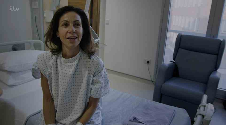 Emotional: The TV veteran, 51, moved her fans to tears as she gave a powerful insight into her mastectomy and breast reconstruction in the ITV documentary Breast Cancer And Me, which aired on Thursday night