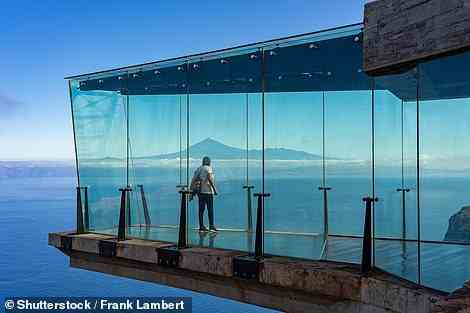 Mirador de Abrante's glass floor projects from the clifftop