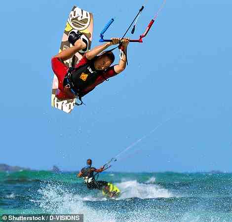 Try your hand at windsurfing or kitesurfing on Fuerteventura's wind-lashed coast