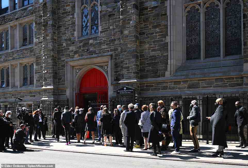 Talley passed away on January 18, 2022, at age 73, at a White Plains, New York, hospital from complications of a heart attack and COVID-19. Guests are seen entering the service at Abyssinian Baptist Church on Friday
