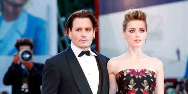 Johnny Depp und Amber Heard bei "Das dänische Mädchen" Uraufführung in Venedig, Italien, 5. September 2015.