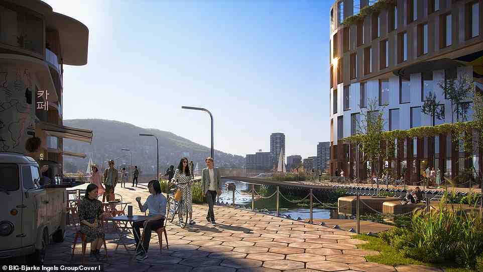 Construction of the floating city, estimated to cost $200 million (£150 million), will commence thanks to a 'historic agreement' signed by Busan Metropolitan City of the Republic of Korea, UN-Habitat and New York designers Oceanix