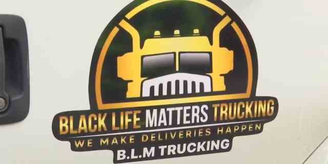 Ein Trucking-Logo von Black Life Matters. 