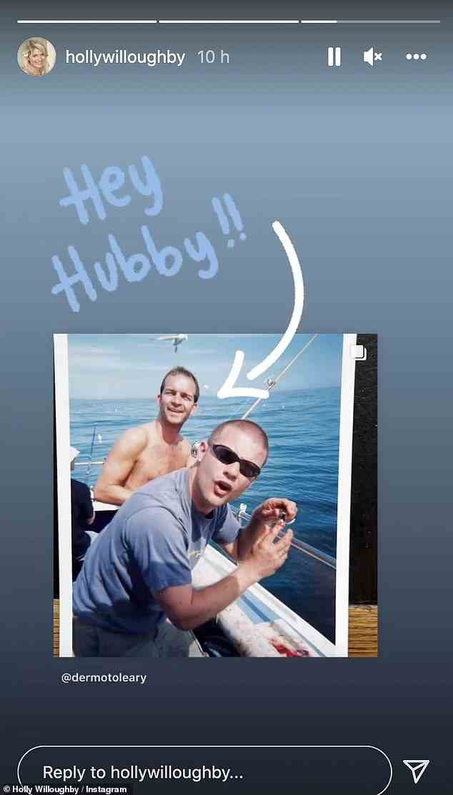 Rückblick!  Holly Willoughby, 41, teilte am Freitag dank eines Instagram-Posts von Dermot O’Leary einen seltenen Schnappschuss ihres Mannes Dan Baldwin