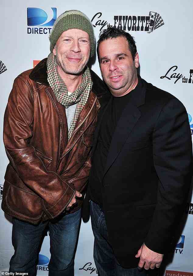 Bruce Willis went from starring in big budget franchises like Die Hard to churning out 22 movies dubbed 'geezer-teasers' in three years despite showing obvious signs of cognitive decline. Many of these films were the brainchild of churn factory producer Randall Emmett (right), known to many as the ex-boyfriend of Vanderpump Rules star Lala Kent. Emmett has at least 20 credits on late era Willis movies