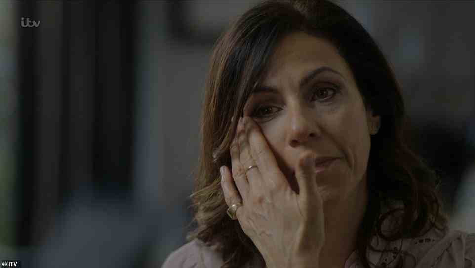 Touching: Social media users have flocked to praise Julia Bradbury for sharing 'vulnerable moments' in her cancer battle as she went topless ahead of her double mastectomy in an emotional new documentary