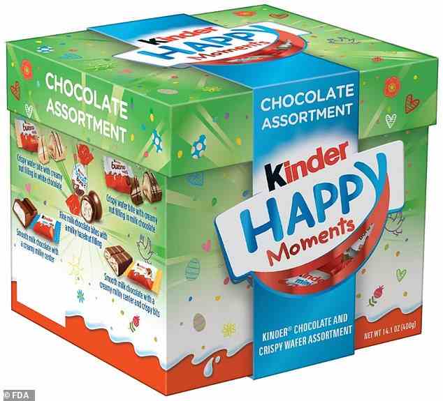 Die Pralinenschachtel Kinder Happy Moments wurde von Ferrero wegen möglicher Salmonellenkontamination zurückgerufen
