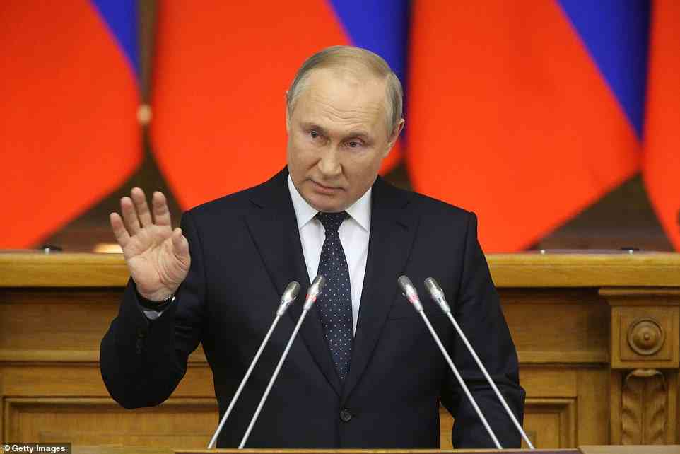 Vladimir Putin warned today that any country that interferes in Ukraine will pose a threat to Russia, and that he will not hesitate to use nuke to counter that threat