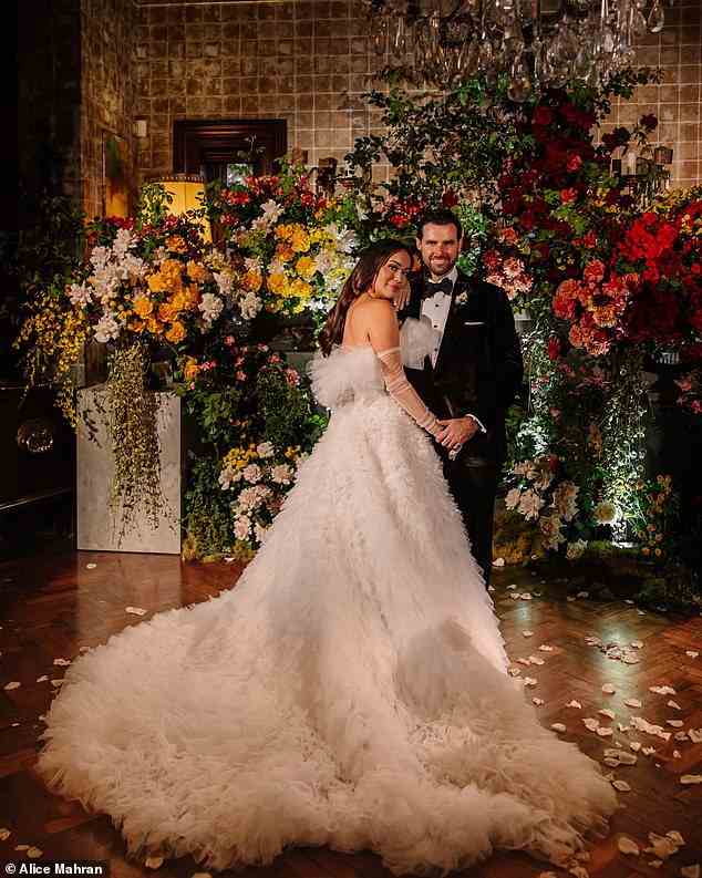 Inside the society wedding of the year: Heiress Lou Hay married property developer Jake O'Neil in a secret ceremony at a heritage-listed Sydney mansion on Thursday